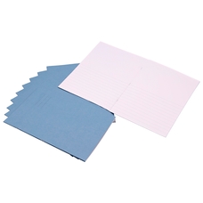 A4 Exercise Book 32 Page, Top Half Plain / Bottom 15mm Ruled, Blue - Pack of 100